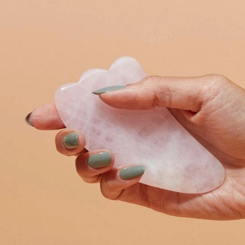 ROSE QUARTZ HEART- MERMAİD - GUA SHA