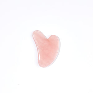 ROSE QUARTZ HEART - GUA SHA