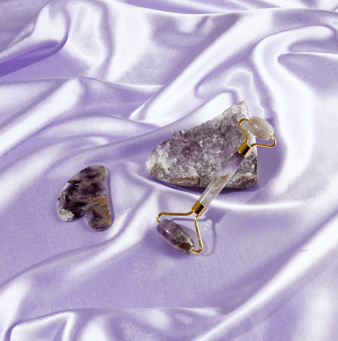 AMETHYST HEART - GUA SHA