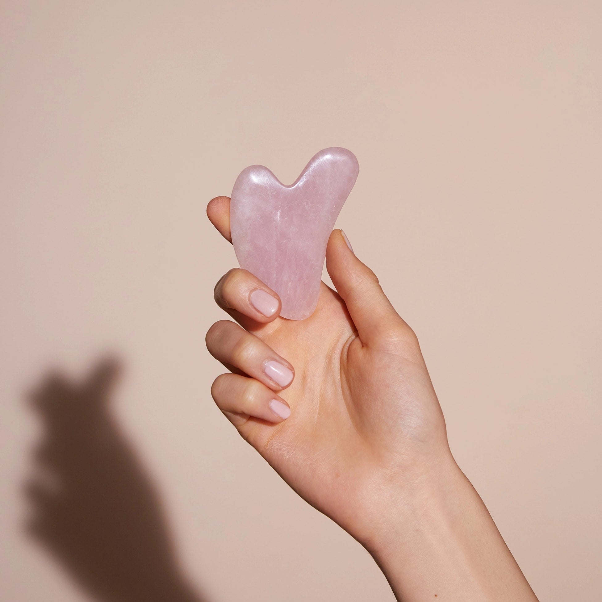 ROSE QUARTZ HEART - GUA SHA