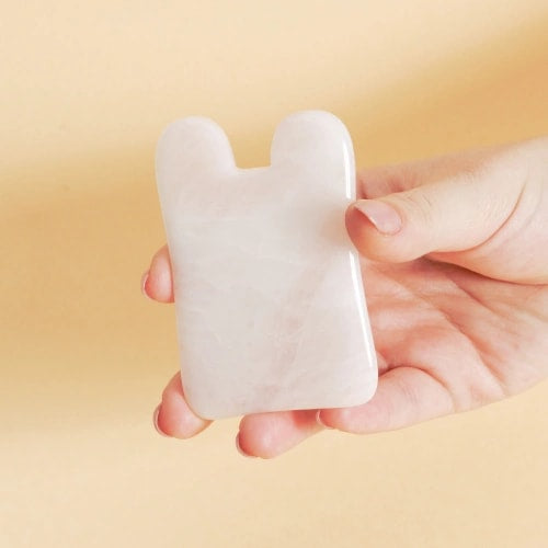 ROSE QUARTZ SQUARE - GUA SHA