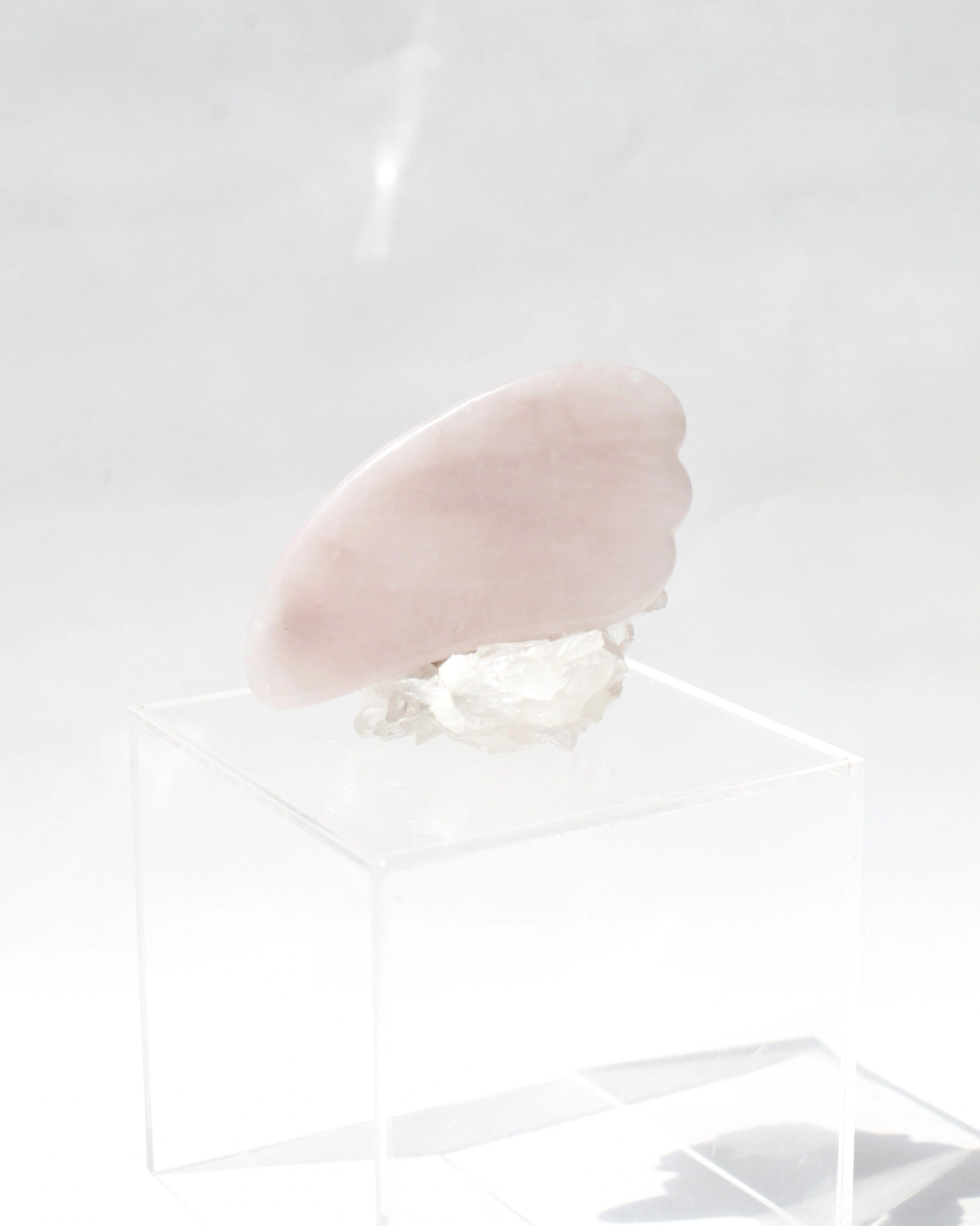ROSE QUARTZ HEART- MERMAİD - GUA SHA
