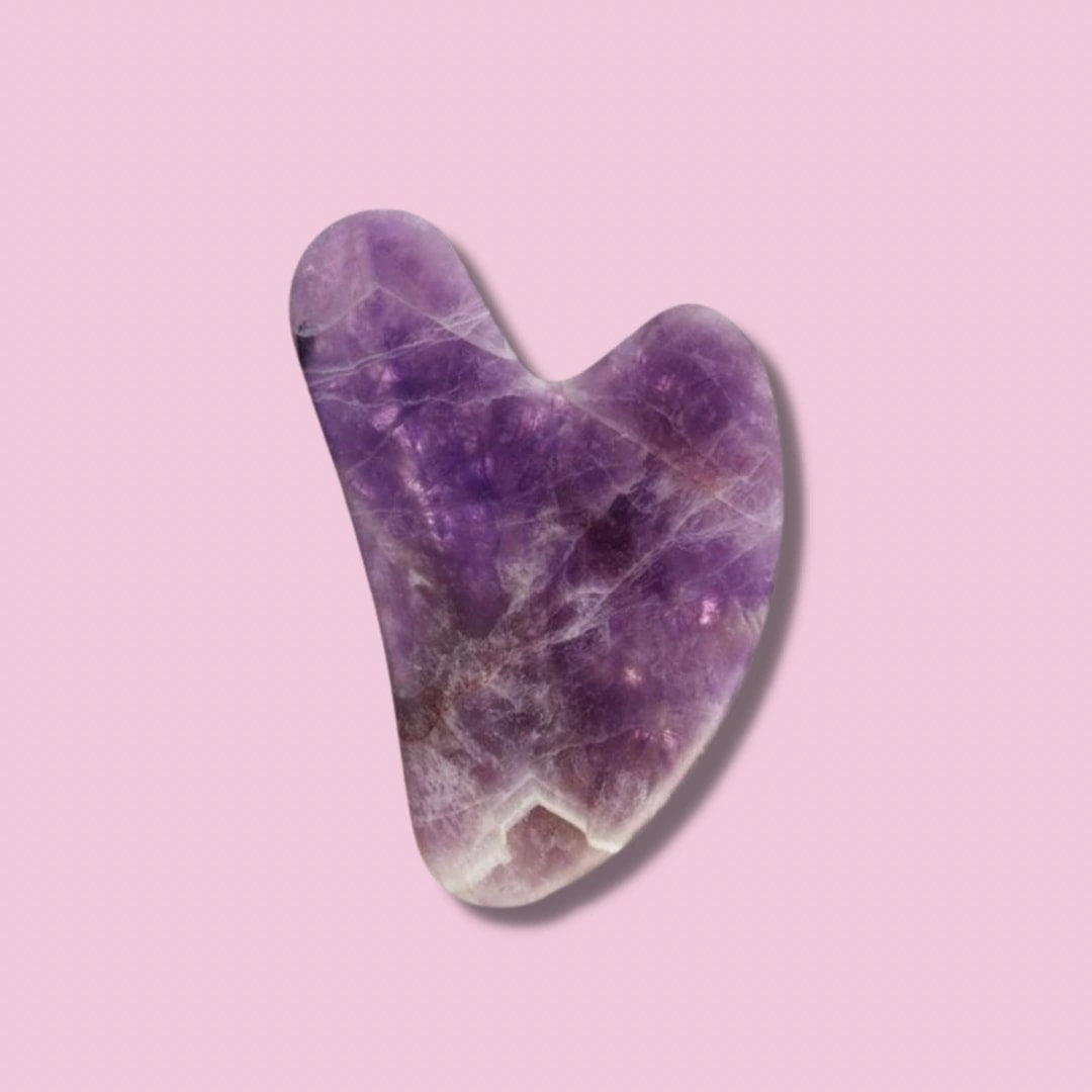 AMETHYST HEART - GUA SHA